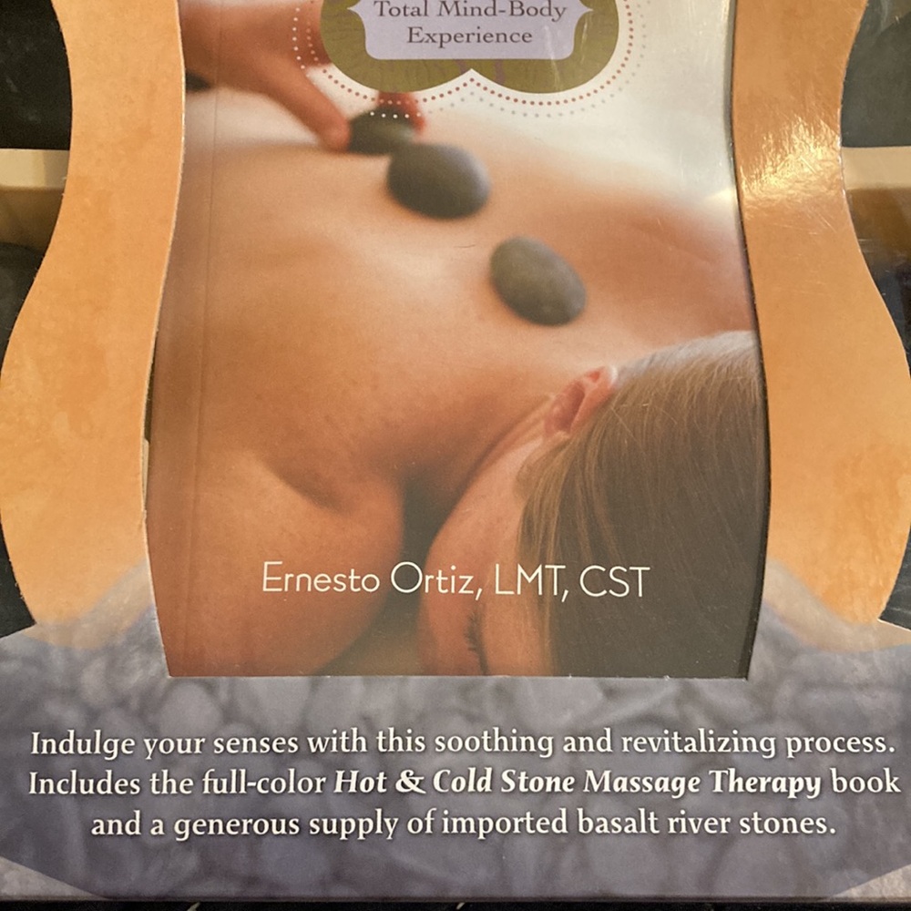 Hot Stone Massage Book And Kit Basalt River Stones Home Spa Stress Relief - Picture 3 of 8